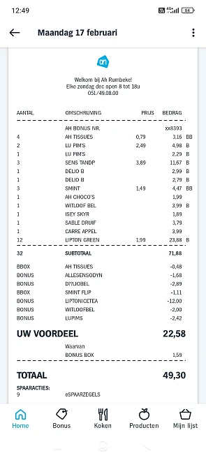 €22,58 korting ah