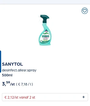 Collect&go SANYTOL desinfect.allesr.spray 500ml