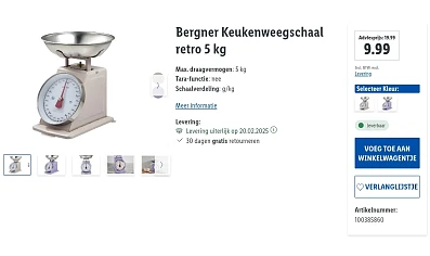 Retro weegschaal