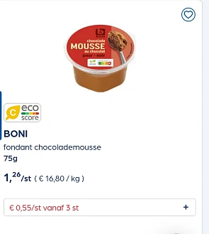 Collect&go BONI fondant chocolademousse 75g