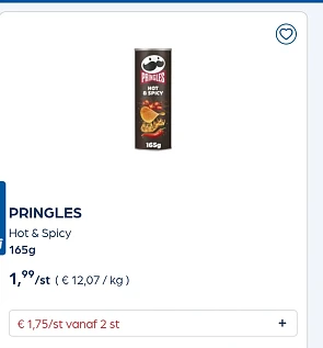 Collect&go PRINGLES Hot & Spicy 165g
