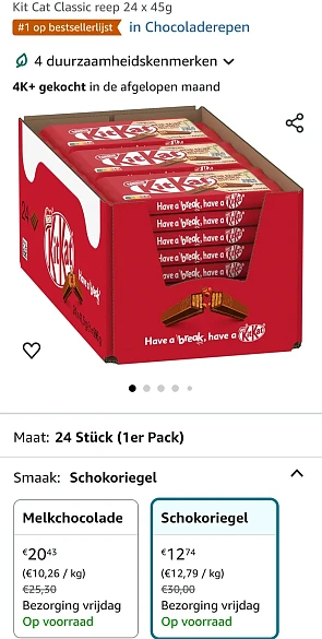 Kit Cat chocoladerepen