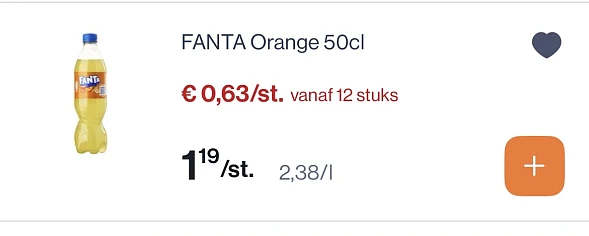 Fanta orange 50 cl