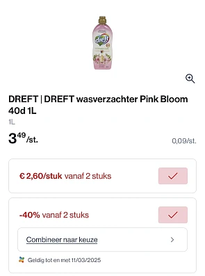 Dreft wasverzachter pink bloom 40 d