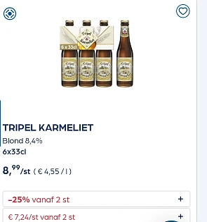 Collect&go TRIPEL KARMELIET Blond 8,4% 6x33cl