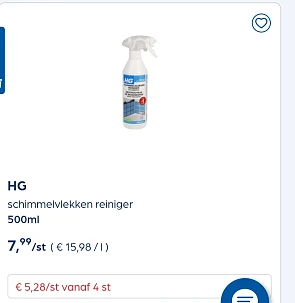Collect&go HG schimmelvlekken reiniger 500ml