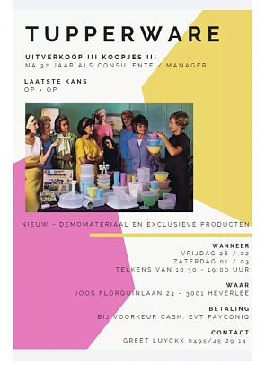 Tupperware stockverkoop