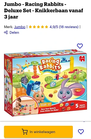 Knikkerbaan 🐇 Racing Rabbits