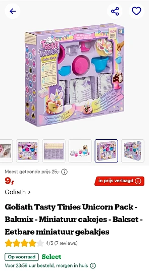 Goliath Tasty Tinies Unicorn Pack - Bakmix