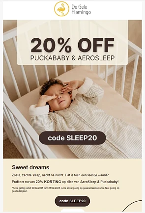 -20% op alles van AeroSleep & Puckababy 😴