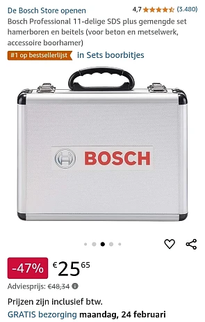 Bosch Professional 11-delige SDS plus set