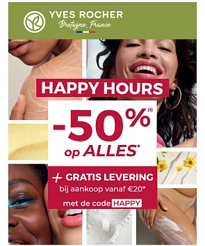 50% op alles bij Yves Rocher 👄