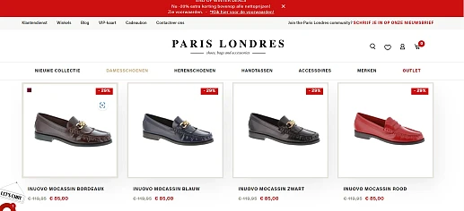 Paris Londres: 20% extra korting