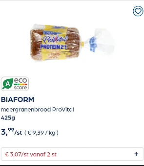 Collect&go BIAFORM meergranenbrood ProVital 425g