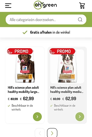 Oh green 25% hondenbrokken Hill's