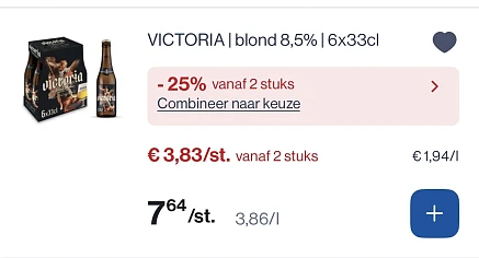 Victoria Blond 8,5 % 6x33 cl