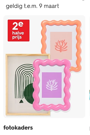 fotokaders 2e halve prijs bij hema.com