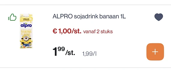 Alpro drinks reactie Albert heyn