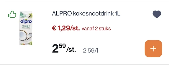 Alpro soja drinks 1L