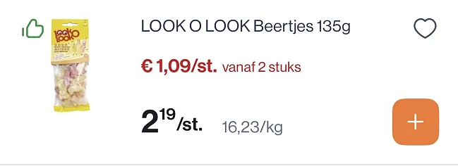 Look o look beertjes 135 gram