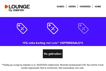 10% extra korting bij Zalando Lounge