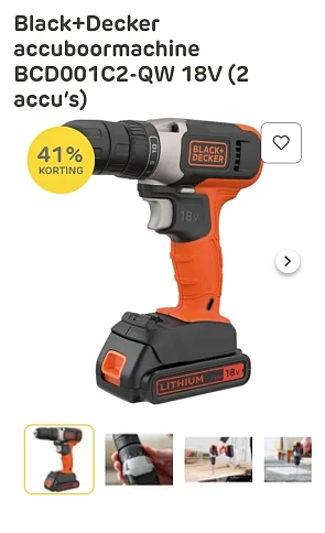 Black+Decker accuboormachine