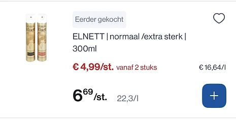 Elnett haarlak normaal/extra sterk 300 ml