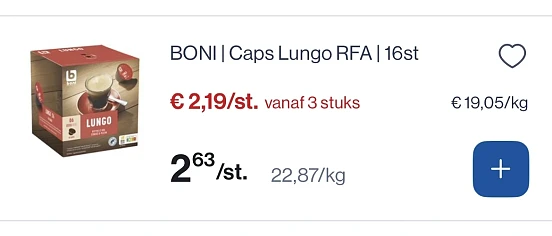 Boni caps 16 st