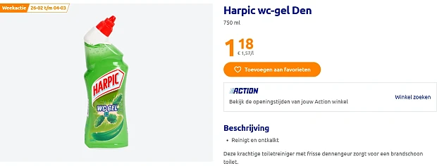 Harpic promo ✨ Weekactie Action