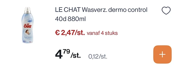 Le chat wasverzachter 40 d