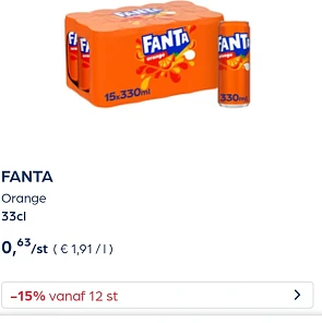 Collect&go fanta 33 cl