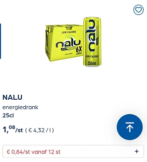 Collect&go NALU energiedrank 25cl