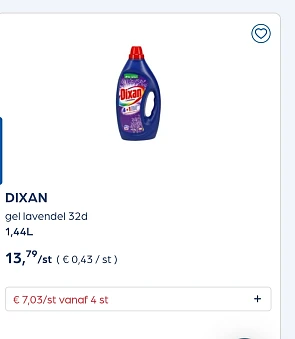 Collect&go DIXAN gel lavendel 32d 1,44L