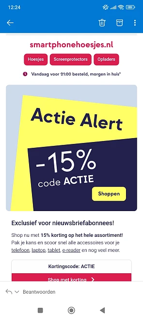 -15% bij smartphonehoesjes.nl