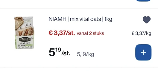 Niamh mix vital oats 1 kg