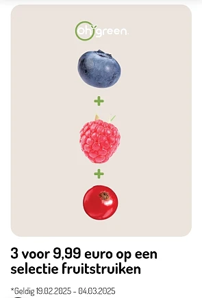 Fruitstruiken 3 voor €9,99 bij Oh Green