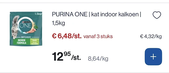 Purina one kat 1,5 kg