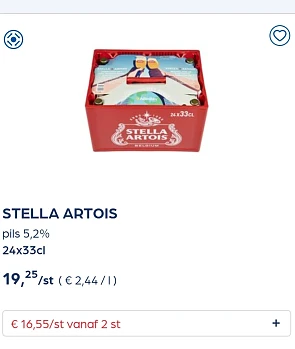 Collect&go STELLA ARTOIS pils 5,2% 24x33cl