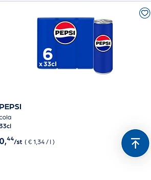 Collect&go PEPSI cola 33cl