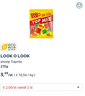 Collect&go LOOK O LOOK snoep Topmix