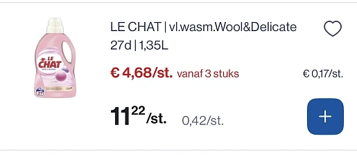 Le chat vloeibaar wasmiddel wool &delicate