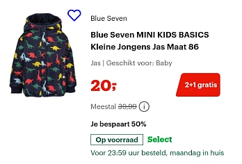 Dino jas met hoge korting 🦕 ook 2+1 actie