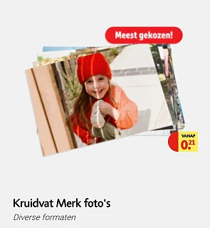 50% korting op Kruidvat foto's