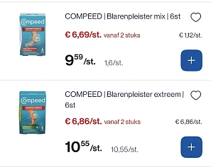 Compressor blarenpleisters