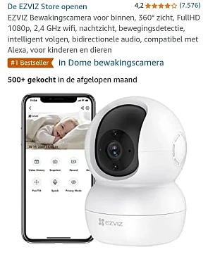 EZVIZ TY2 Bewakingscamera