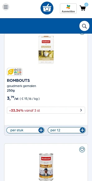 Colruyt Rombouts koffie