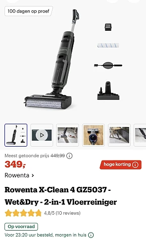 Rowenta steelstofzuiger