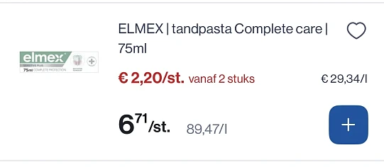 Elmex tandpasta complete care 75 ml