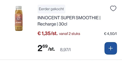 Innocent smoothie 30 cl