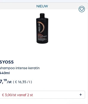 Collect&go SYOSS shampoo intense keratin 440ml